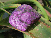Natural Metallic Purpurite Cobbed Specimens x 6 From Erongo, Namibia