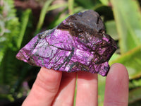 Natural Metallic Purpurite Cobbed Specimens x 6 From Erongo, Namibia