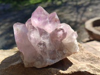 Natural Jacaranda Amethyst Quartz Clusters x 6 From Mumbwa, Zambia
