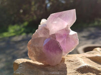 Natural Jacaranda Amethyst Quartz Clusters x 6 From Mumbwa, Zambia
