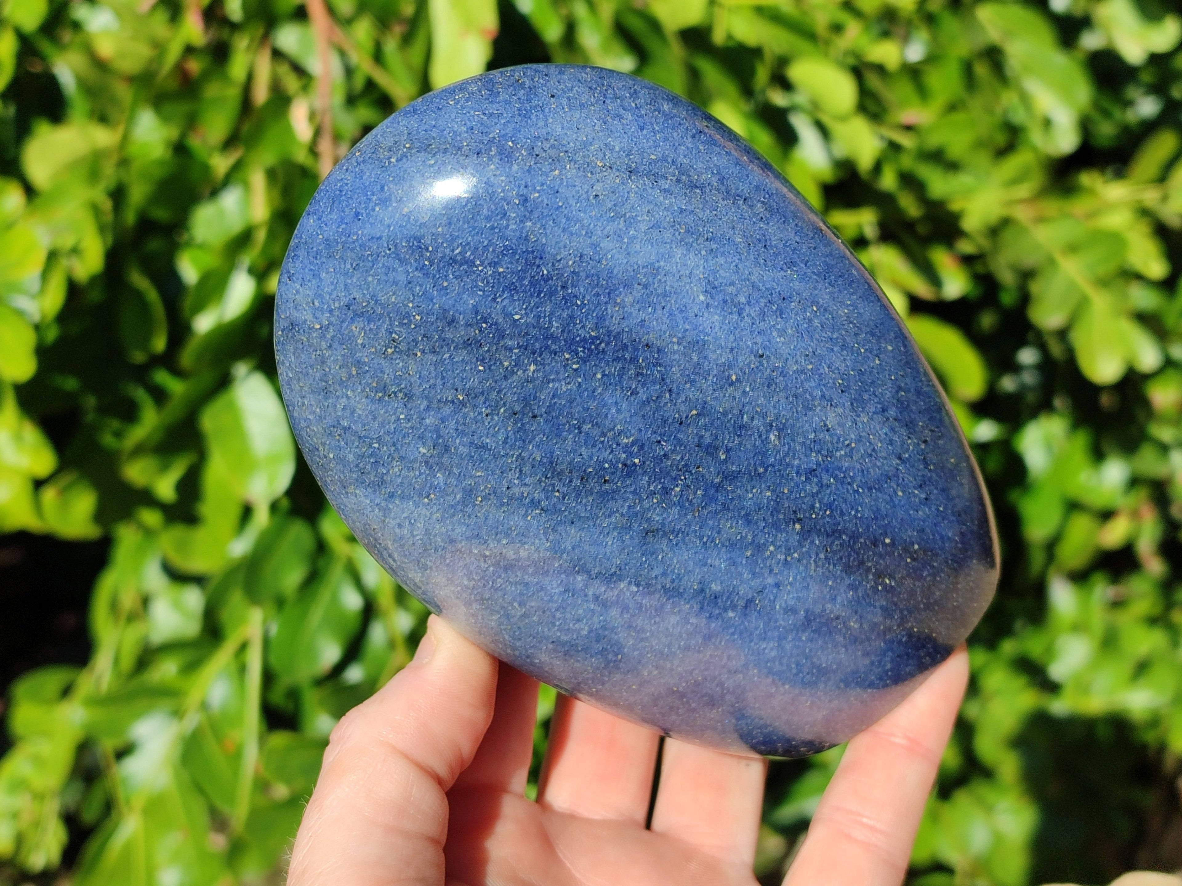 Polished Lazulite Standing Free Forms x 2 From Madagascar - Toprock Gemstones and Minerals 