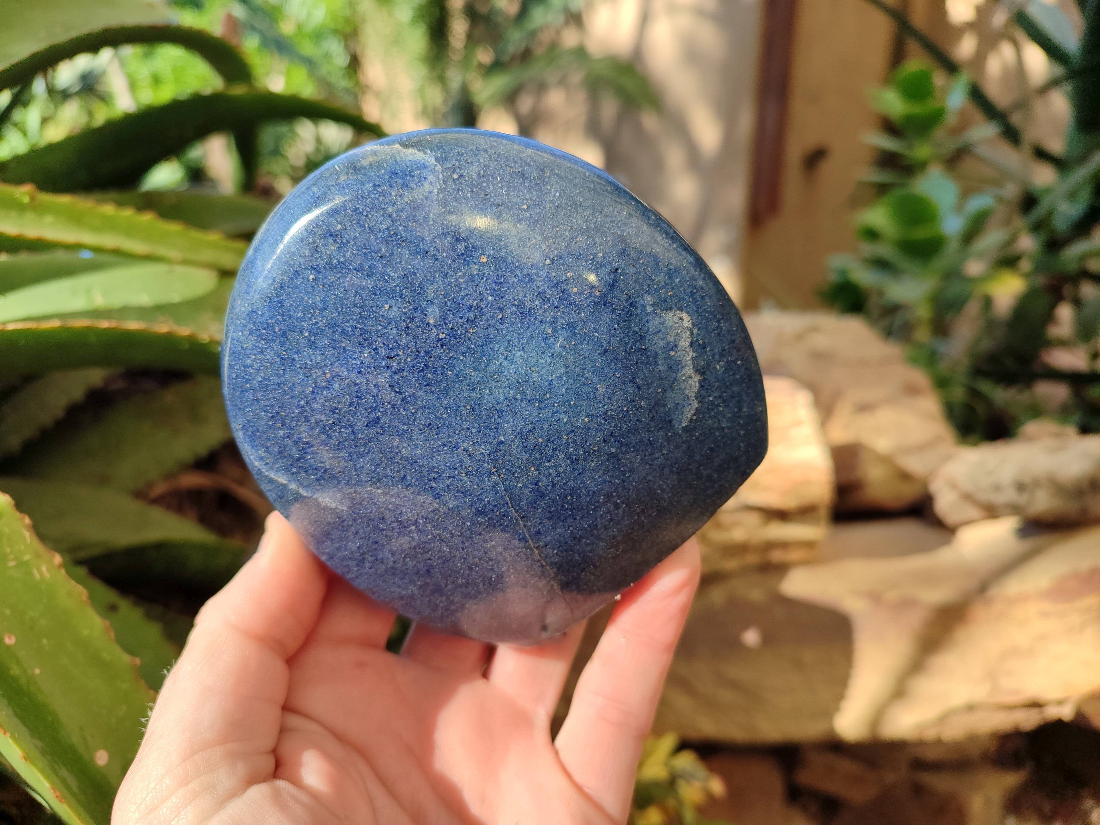 Polished Lazulite Standing Free Forms x 2 From Madagascar - Toprock Gemstones and Minerals 