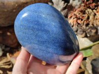 Polished Lazulite Standing Free Forms x 2 From Madagascar - Toprock Gemstones and Minerals 