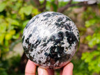 Polished Gabbro Merlinite Spheres x 3 From Ambatofinandrahana, Madagascar - Toprock Gemstones and Minerals 