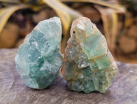 Natural Watermelon Fluorite Cobbed Specimens x 16 From Uis, Namibia