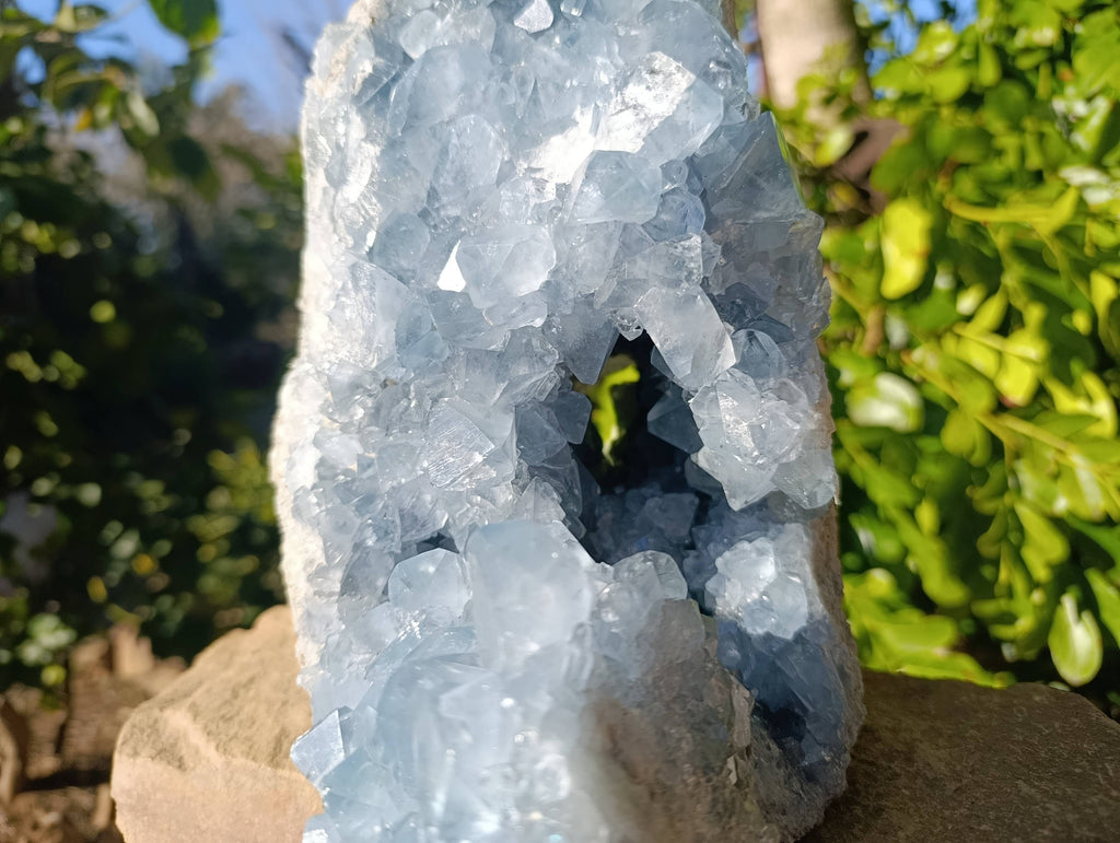 Natura Celestite Geode Specimen x 1 From Sakoany, Madagascar - Toprock Gemstones and Minerals 