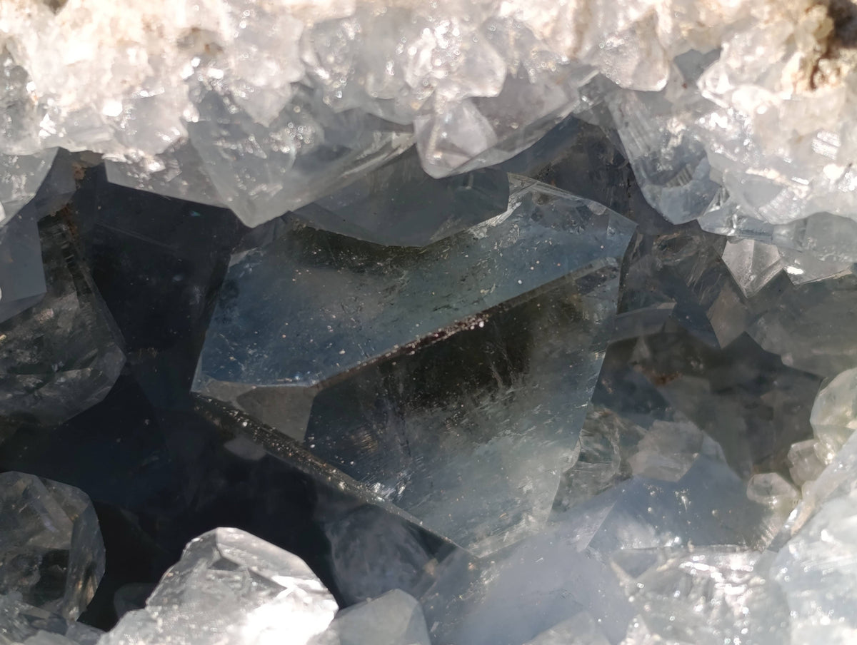 Natura Celestite Geode Specimen x 1 From Sakoany, Madagascar - Toprock Gemstones and Minerals 