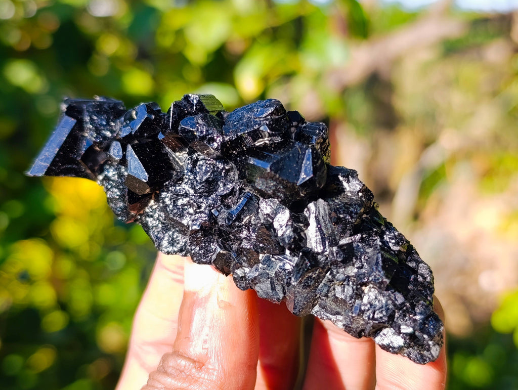 Natural Schorl Black Tourmaline Specimens x 12 From Namibia - Toprock Gemstones and Minerals 