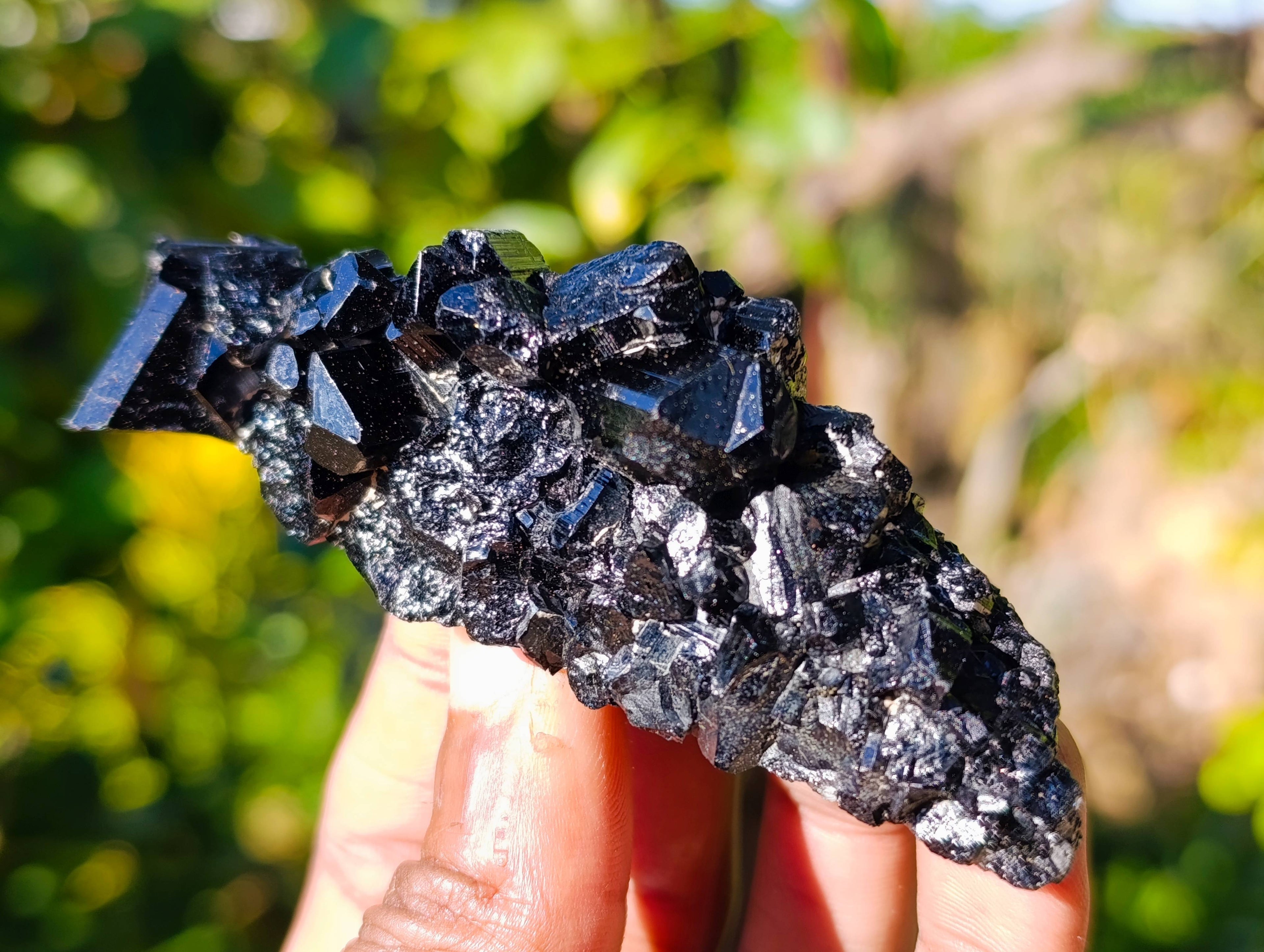 Natural Schorl Black Tourmaline Specimens x 12 From Namibia - Toprock Gemstones and Minerals 