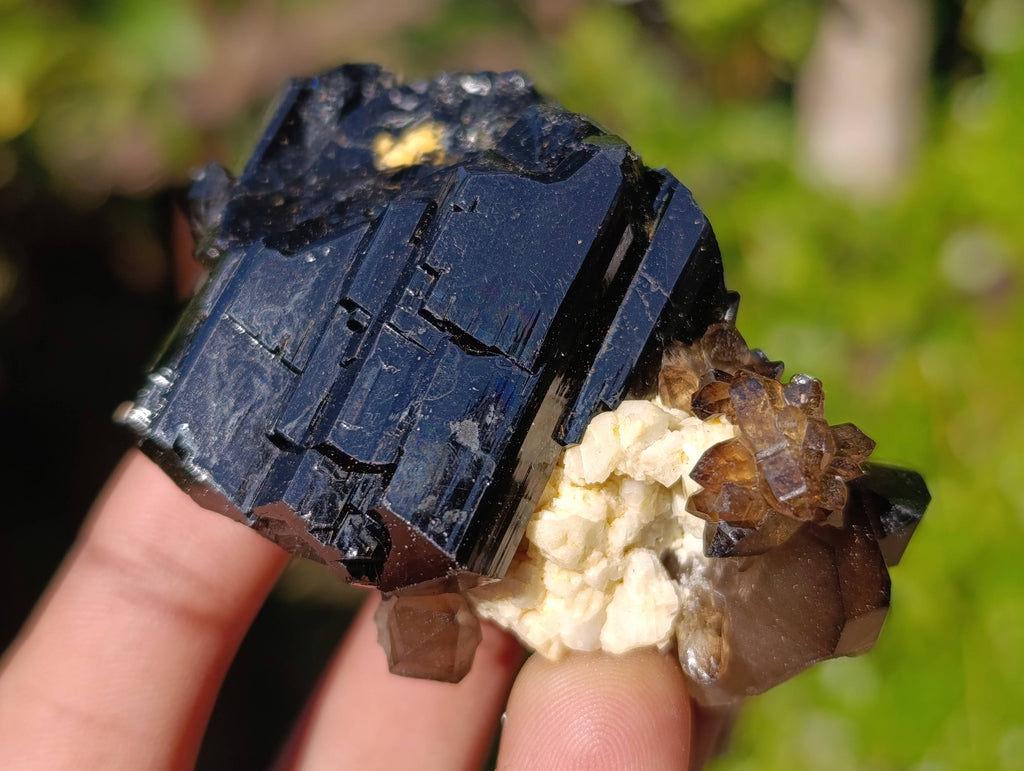 Natural Schorl Black Tourmaline Specimens x 12 From Namibia - Toprock Gemstones and Minerals 