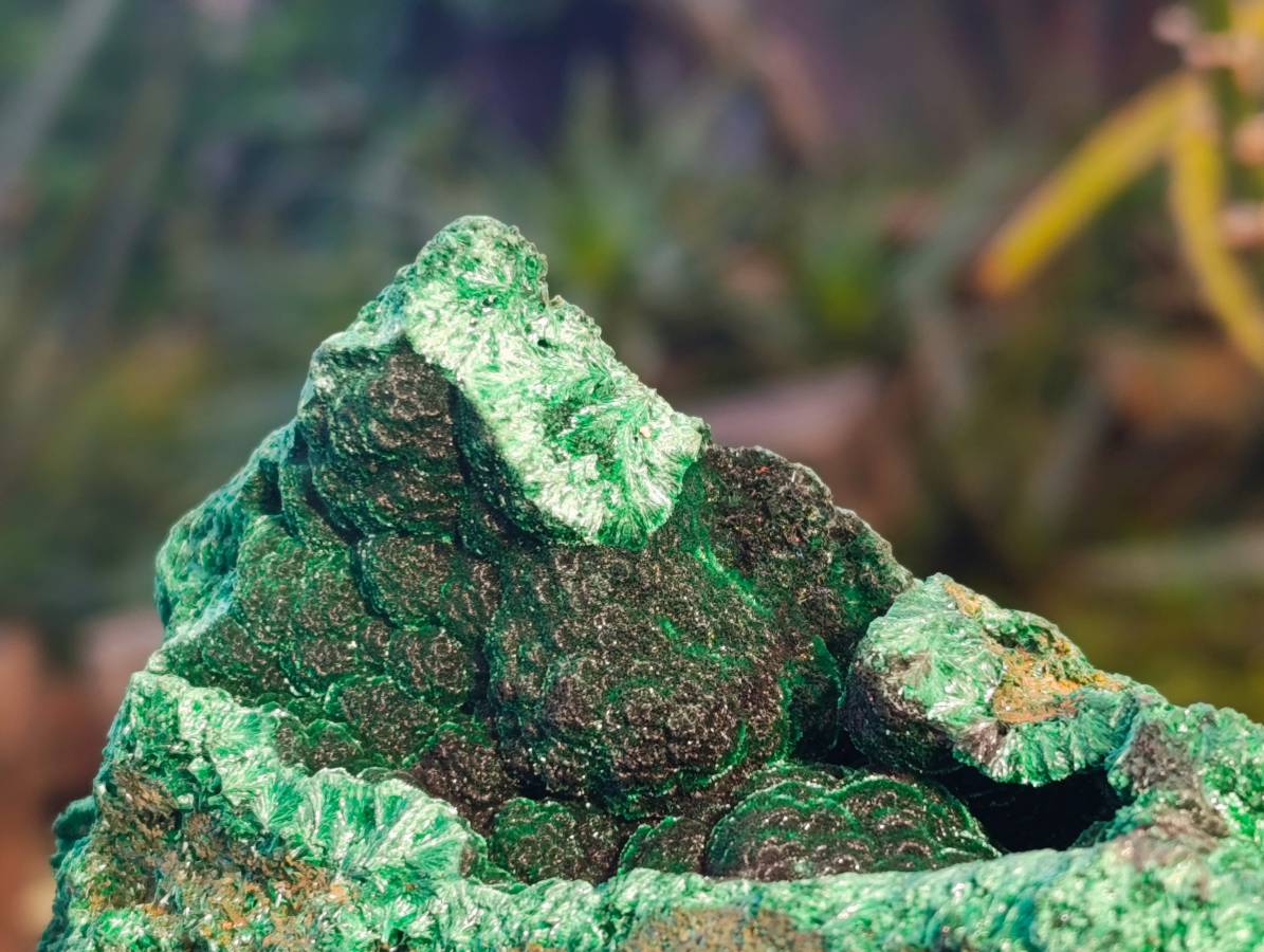 Natural Silky Malachite Specimens x 2 From Kasompe, Congo - Toprock Gemstones and Minerals 