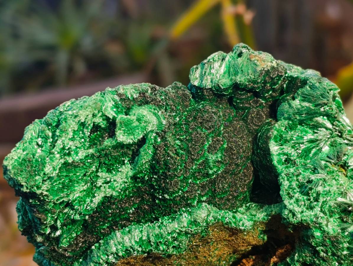 Natural Silky Malachite Specimens x 2 From Kasompe, Congo - Toprock Gemstones and Minerals 