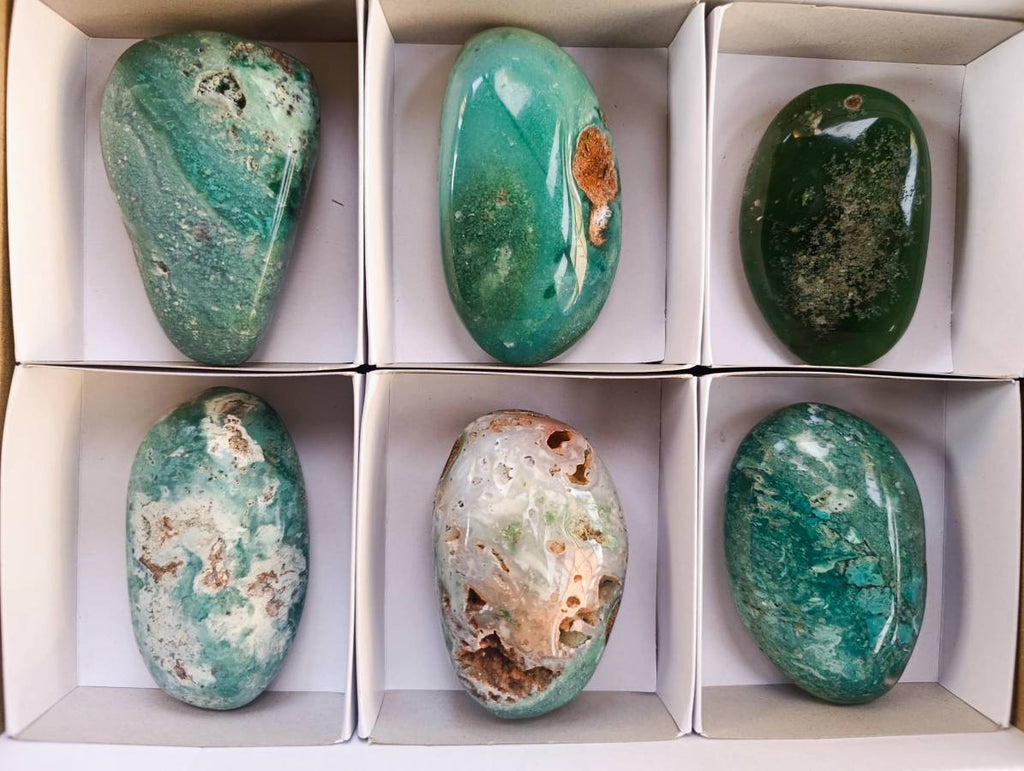 Polished On One Side Mtorolite Plates x 6 From Mutorashanga, Zimbabwe - Toprock Gemstones and Minerals 