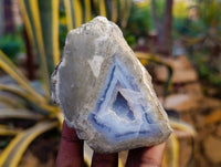 Polished Blue Lace Agate Geodes x 12 From Nsanje, Malawi
