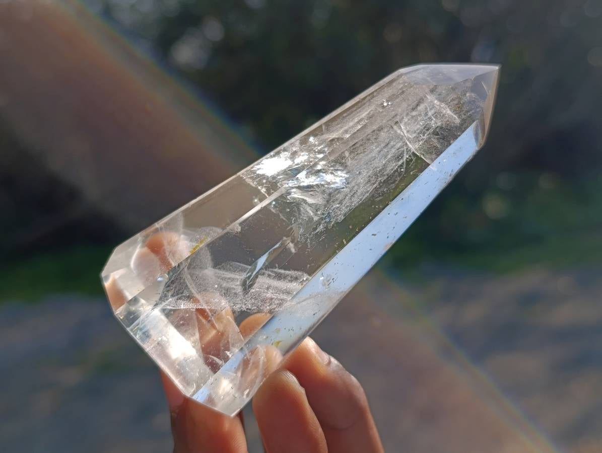 Polished Clear Quartz Crystals x 6 From Madagascar - Toprock Gemstones and Minerals 