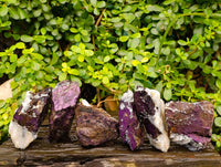 Natural Metallic Purpurite Specimens x 6 From Erongo, Namibia