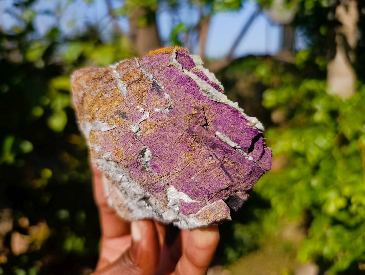 Natural Metallic Purpurite Specimens x 6 From Erongo, Namibia - Toprock Gemstones and Minerals 