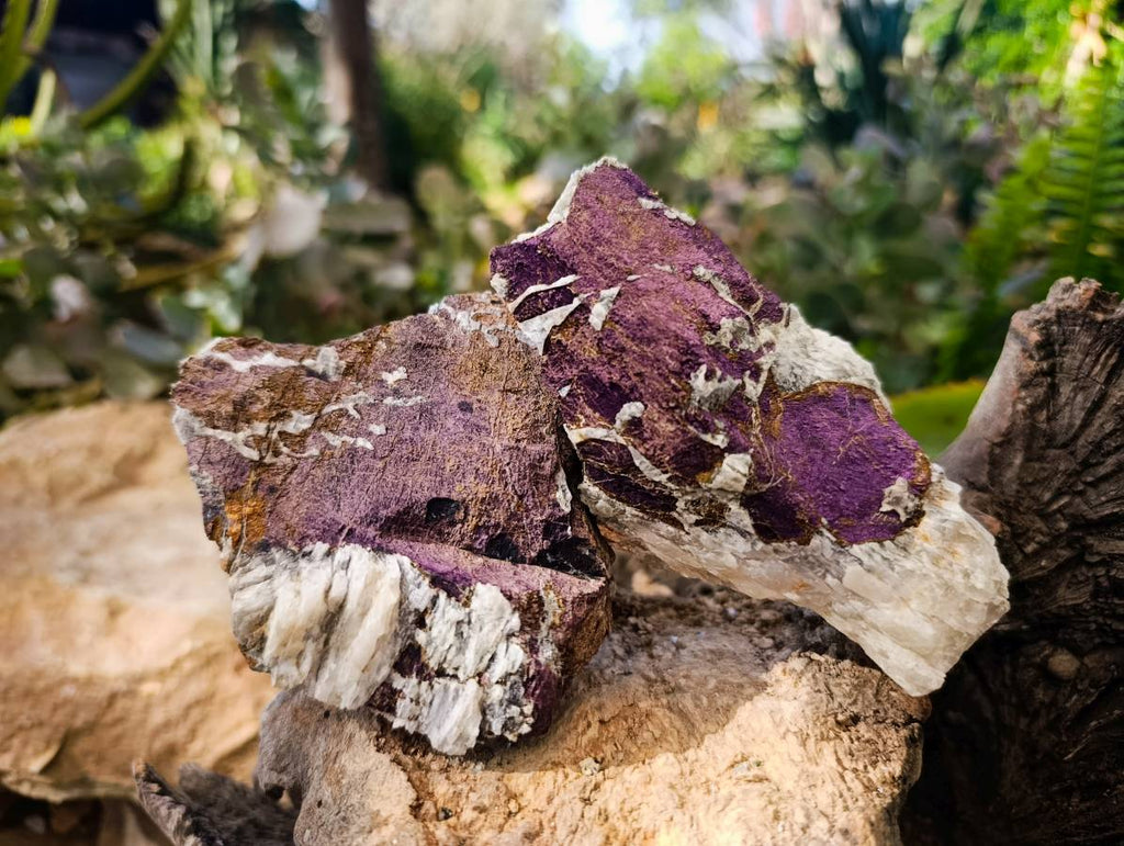 Natural Metallic Purpurite Specimens x 6 From Erongo, Namibia - Toprock Gemstones and Minerals 