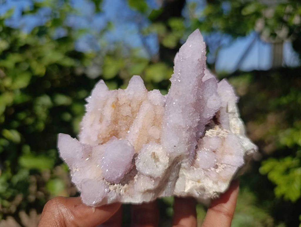 Natural Amethyst Spirit Quartz Clusters x 2 From Boekenhouthoek, South Africa - Toprock Gemstones and Minerals 