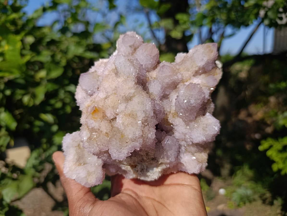 Natural Amethyst Spirit Quartz Clusters x 2 From Boekenhouthoek, South Africa - Toprock Gemstones and Minerals 