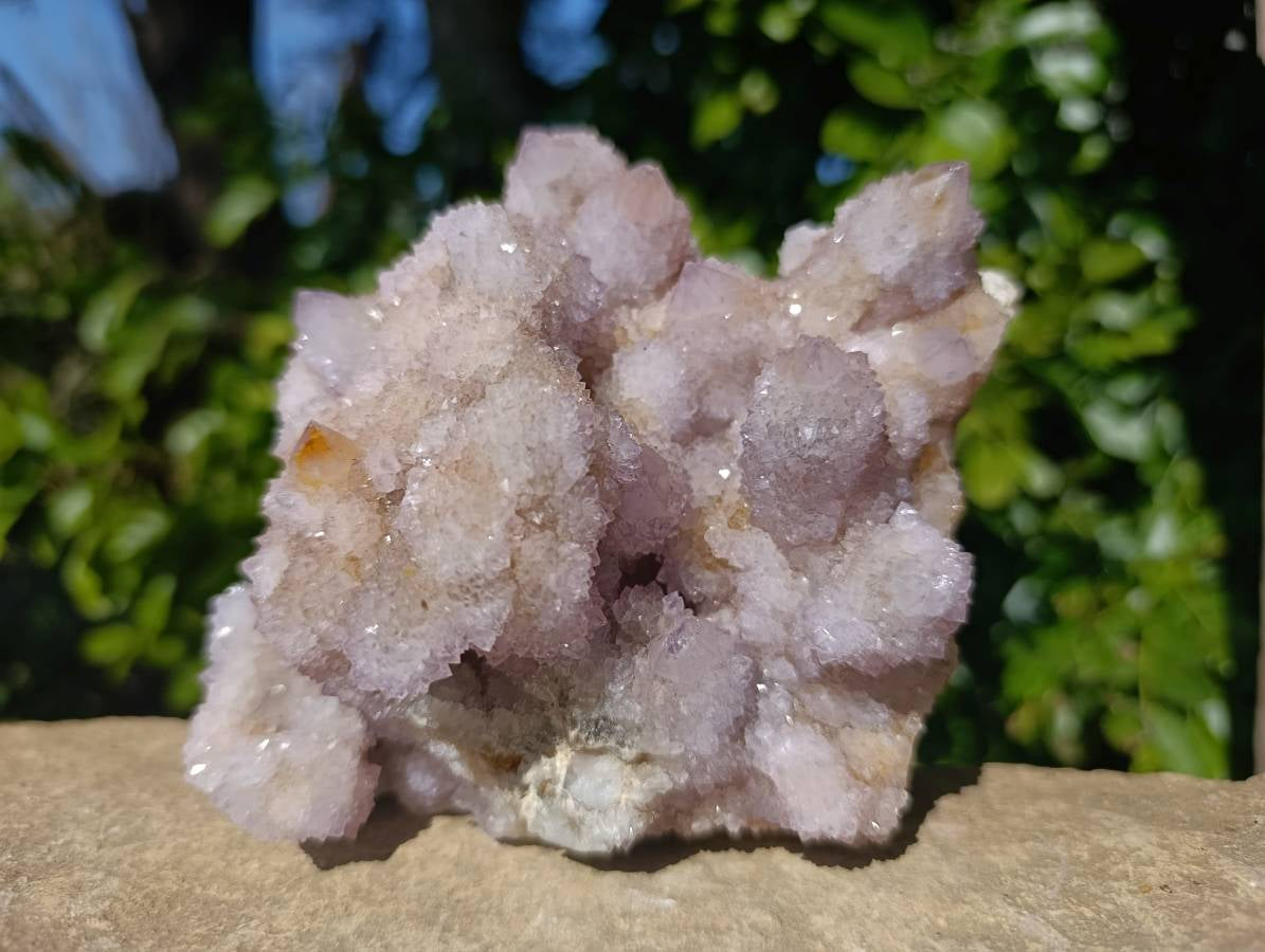 Natural Amethyst Spirit Quartz Clusters x 2 From Boekenhouthoek, South Africa - Toprock Gemstones and Minerals 