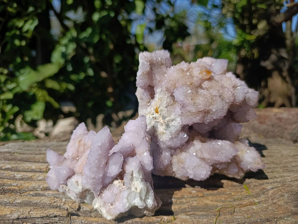 Natural Amethyst Spirit Quartz Clusters x 2 From Boekenhouthoek, South Africa - Toprock Gemstones and Minerals 