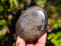 Polished Basalt Pharaoh Stone Palm Stones x 6 From Iron Duke Mine, Zimbabwe - Toprock Gemstones and Minerals 