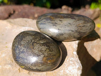Polished Basalt Pharaoh Stone Palm Stones x 6 From Iron Duke Mine, Zimbabwe - Toprock Gemstones and Minerals 