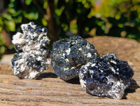 Natural Schorl Black Tourmaline Specimens x 12 From Erongo, Namibia