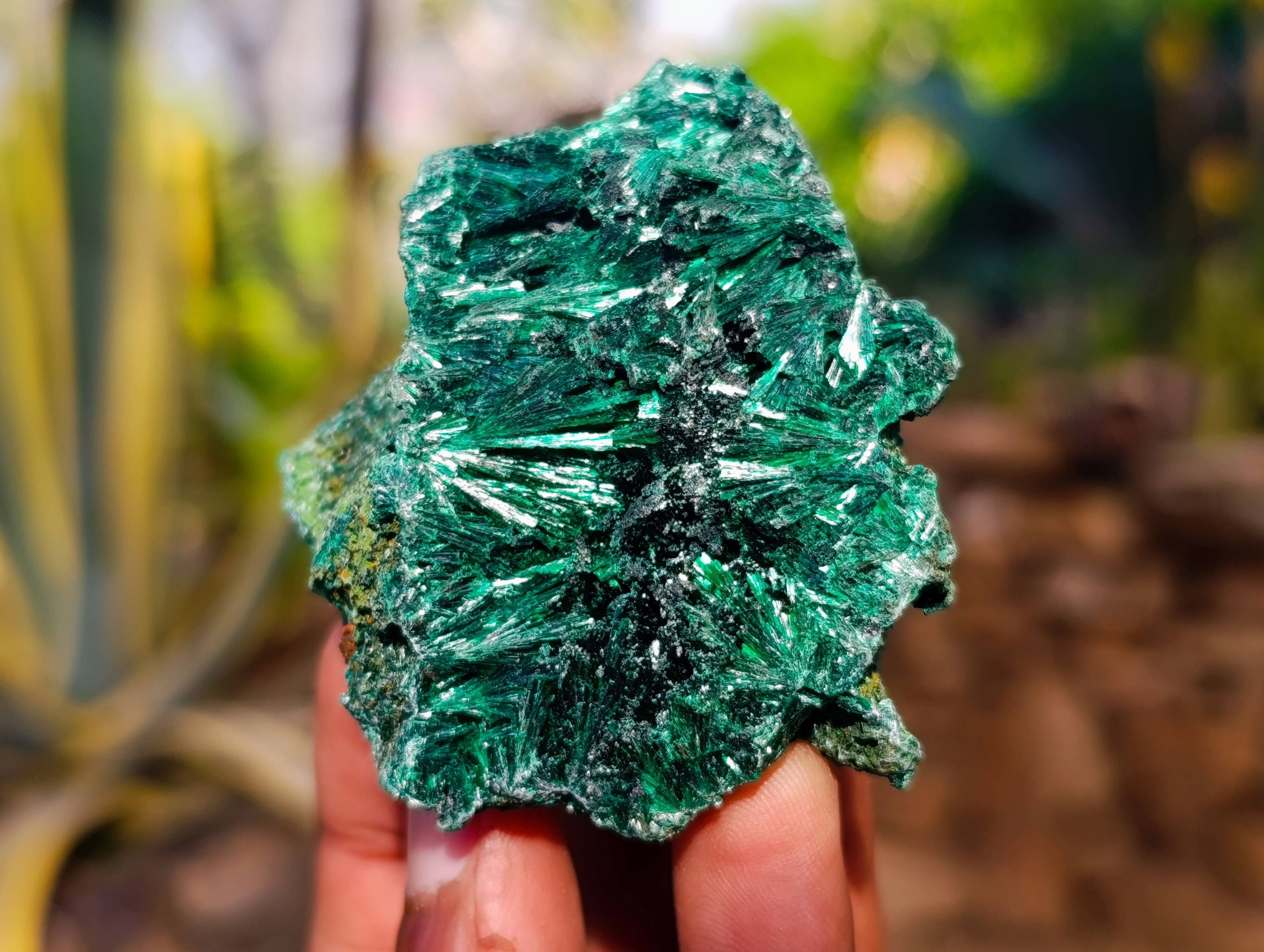 Natural Silky Malachite Specimens x 6 From Kasompe, Congo - Toprock Gemstones and Minerals 