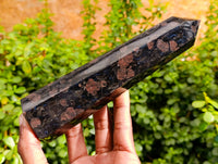 Polished Blue Spark Iolite Points x 2 From Madagascar