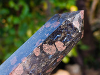 Polished Blue Spark Iolite Points x 2 From Madagascar