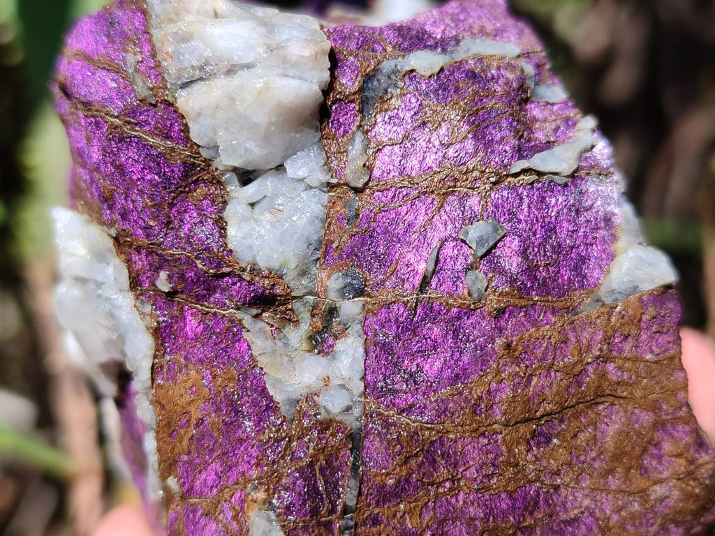 Natural Metallic Purpurite Specimens x 3 From Erongo, Namibia - Toprock Gemstones and Minerals 
