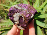 Natural Metallic Purpurite Specimens x 3 From Erongo, Namibia
