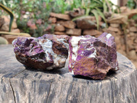 Natural Metallic Purpurite Specimens x 3 From Erongo, Namibia