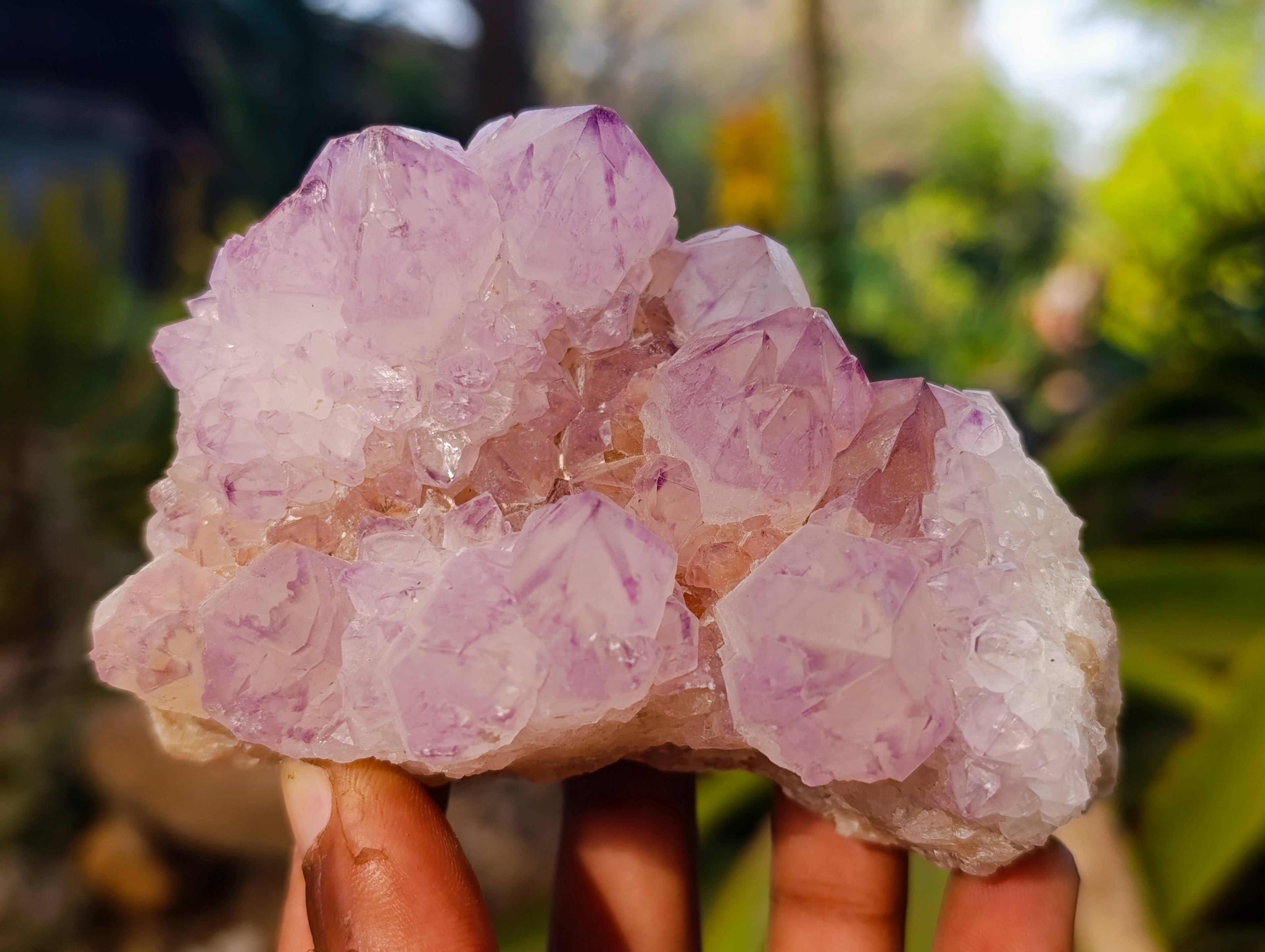 Natural Amethyst Spirit Quartz Clusters x 2 From Boekenhouthoek, South Africa - Toprock Gemstones and Minerals 