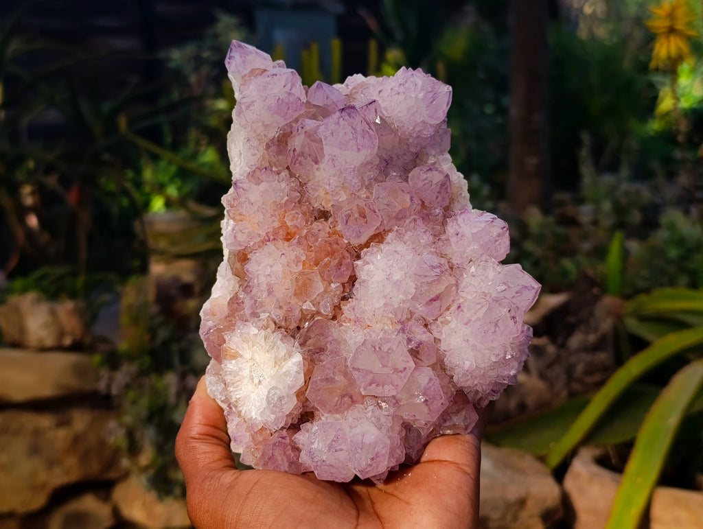 Natural Amethyst Spirit Quartz Clusters x 2 From Boekenhouthoek, South Africa - Toprock Gemstones and Minerals 