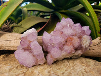 Natural Amethyst Spirit Quartz Clusters x 2 From Boekenhouthoek, South Africa