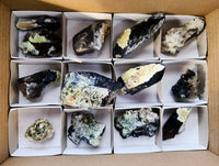 Natural Smokey Quartz Crystal Specimens x 14 From Erongo, Namibia