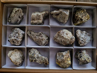 Natural Pyrope Garnet In Quartz Feldspar Matrix Specimens x 12 From Namibia