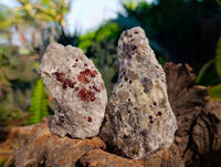 Natural Pyrope Garnet In Quartz Feldspar Matrix Specimens x 12 From Namibia