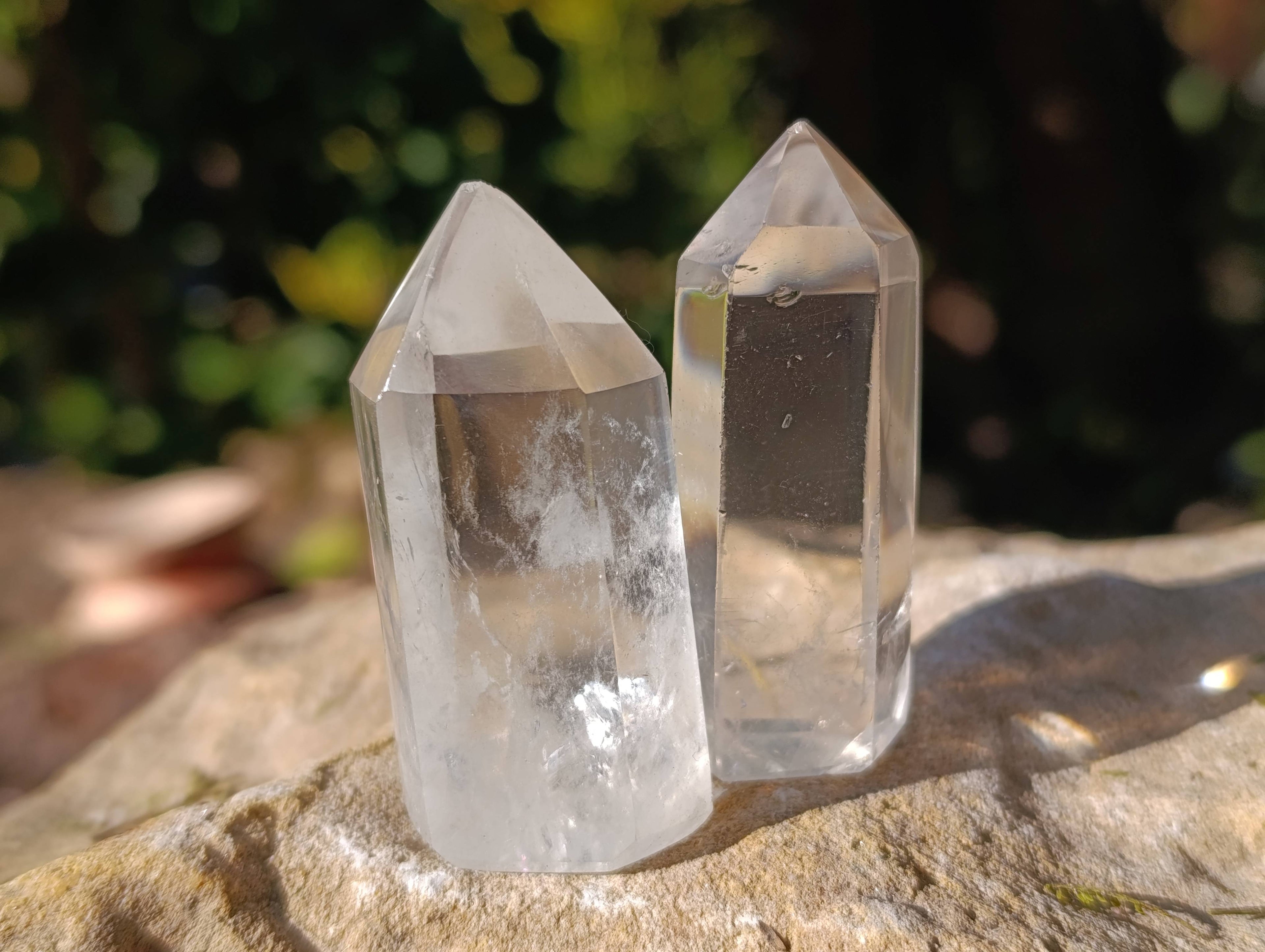 Polished Clear Quartz Crystals x 20 From Madagascar - Toprock Gemstones and Minerals 