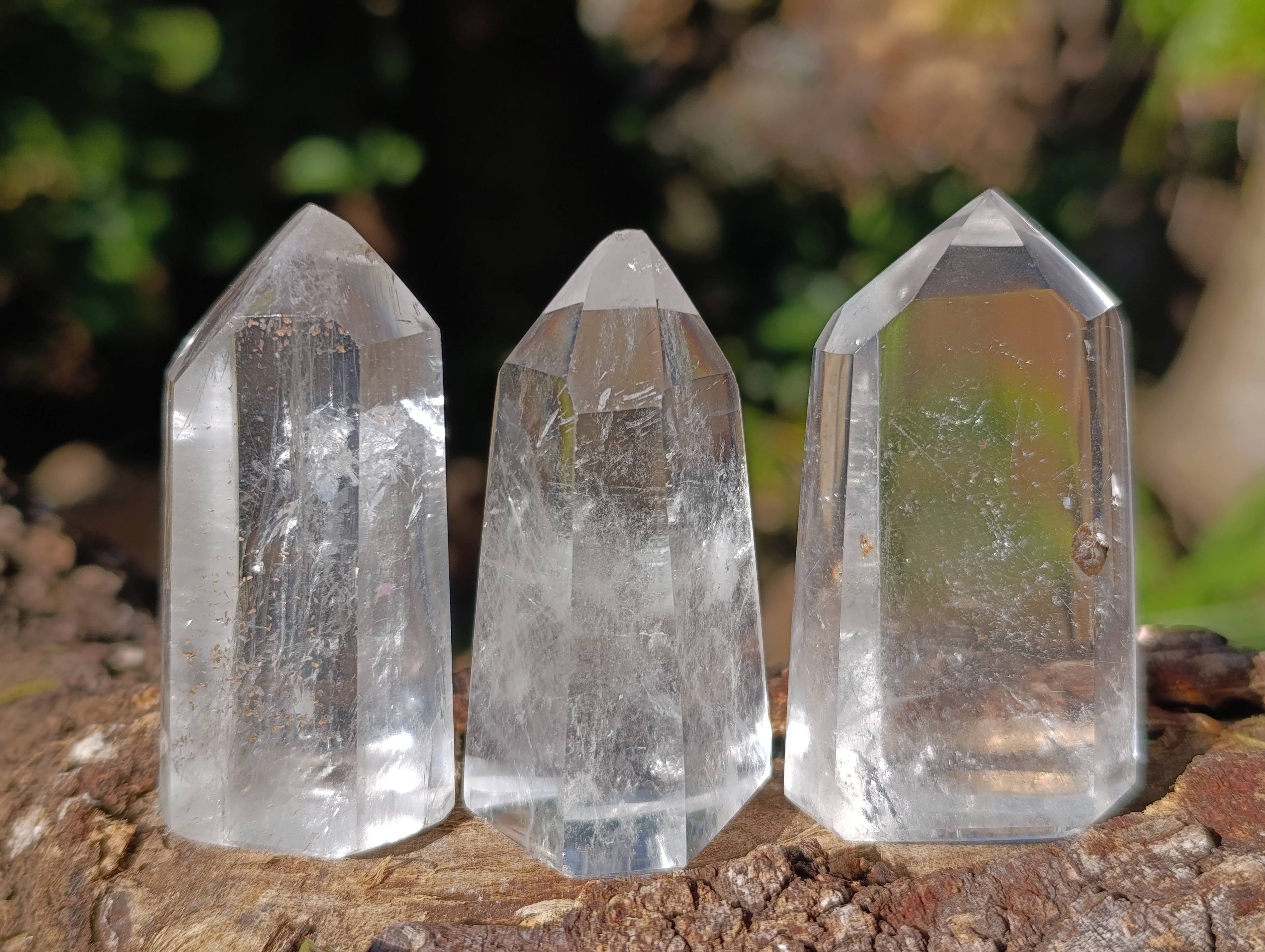 Polished Clear Quartz Crystals x 20 From Madagascar - Toprock Gemstones and Minerals 