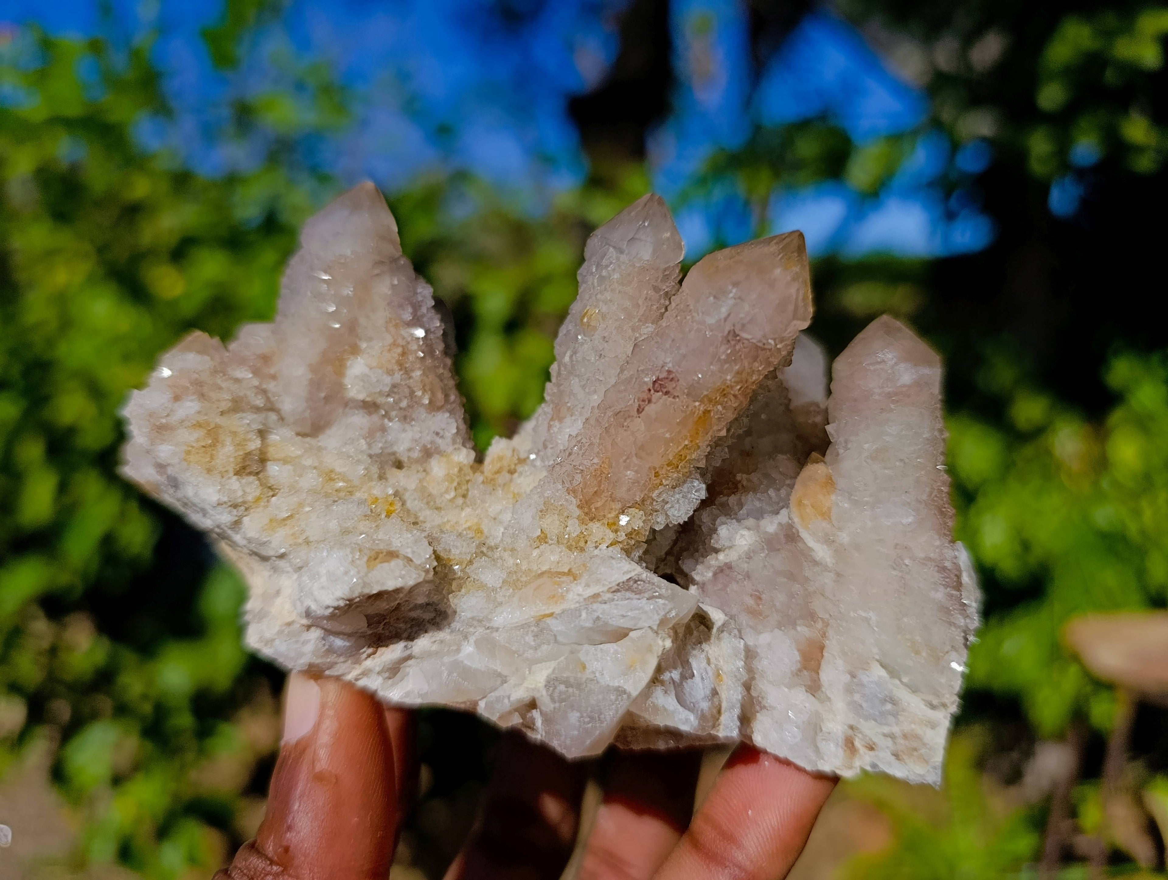Natural Spirit Quartz Specimens x 4 From Boekenhouthoek, South Africa - Toprock Gemstones and Minerals 