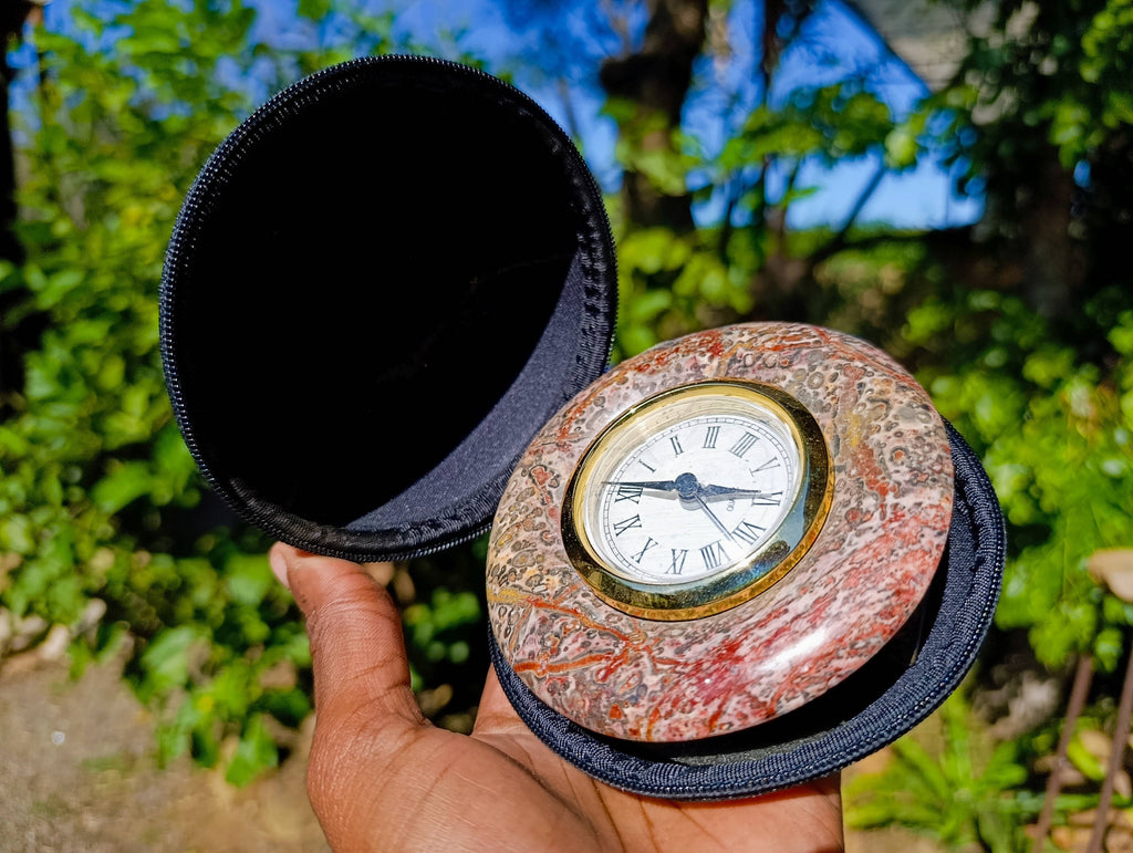 Hand Made Stone Alarm Clocks x 3 From China - Toprock Gemstones and Minerals 