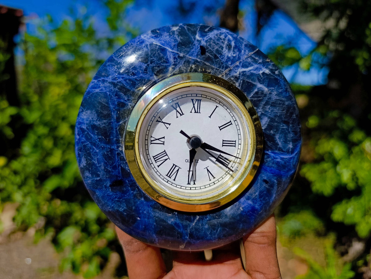 Hand Made Stone Alarm Clocks x 3 From China - Toprock Gemstones and Minerals 