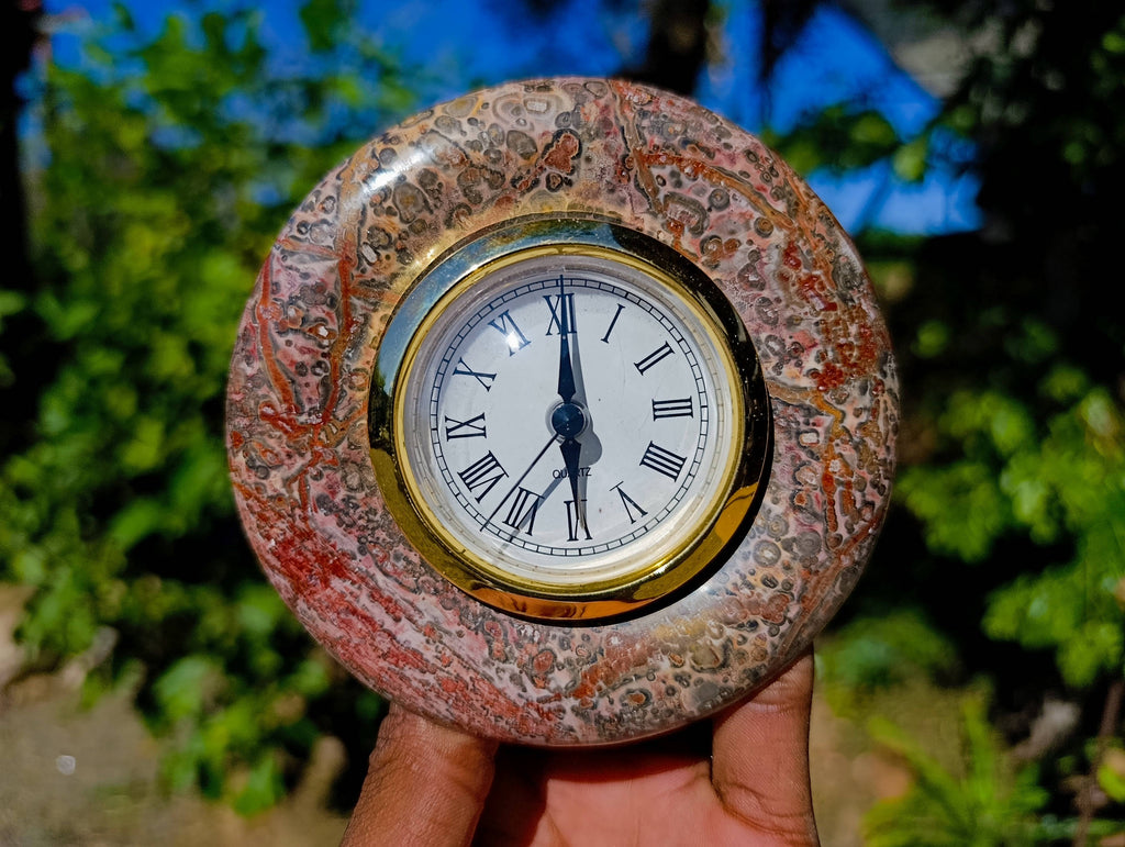 Hand Made Stone Alarm Clocks x 3 From China - Toprock Gemstones and Minerals 