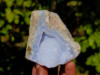 Natural Blue Lace Agate Geode Specimens x 12 From Nsanje, Malawi