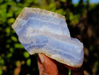 Natural Blue Lace Agate Geode Specimens x 12 From Nsanje, Malawi