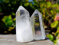 Polished Clear Quartz Crystals x 12 From Madagascar